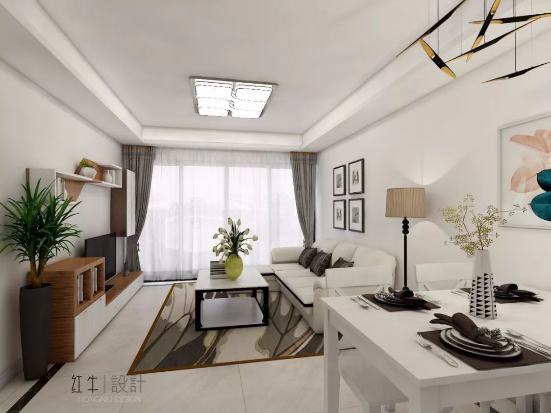 南京四季金輝90平米現(xiàn)代簡約風(fēng)格裝修 跳躍色彩讓空間更靈動01