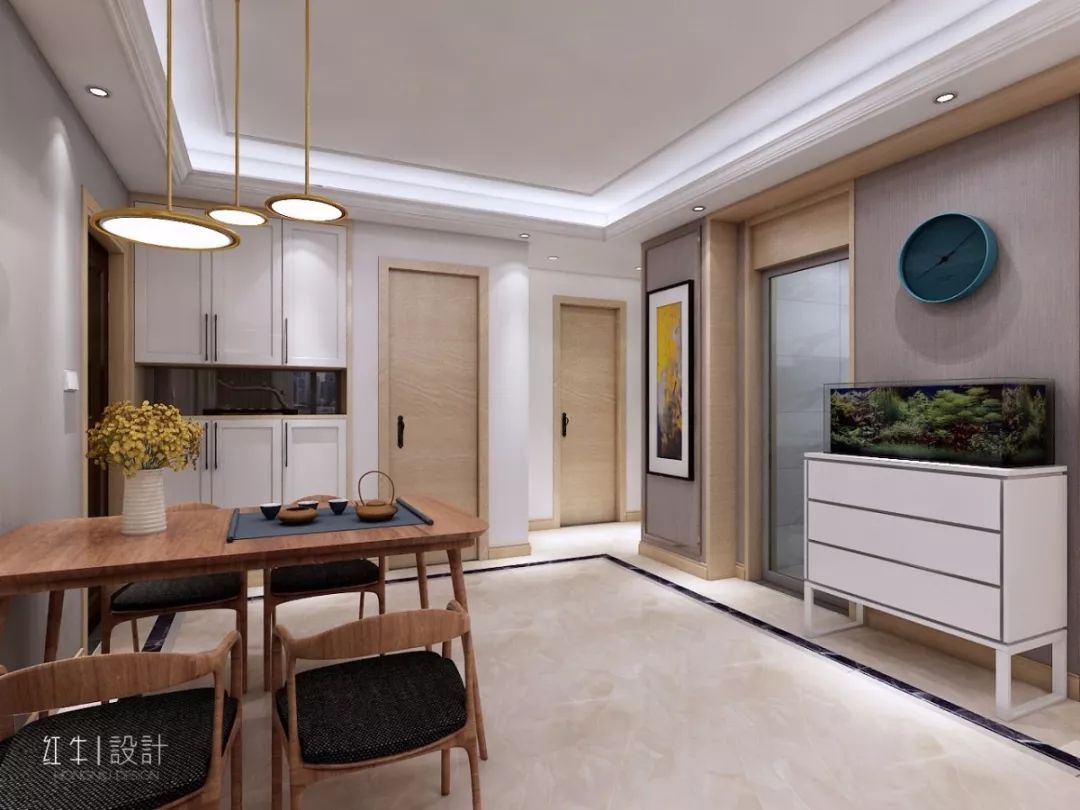 南京新都雅苑88平米現(xiàn)代簡(jiǎn)約風(fēng)格裝修 白橡木為基調(diào)02