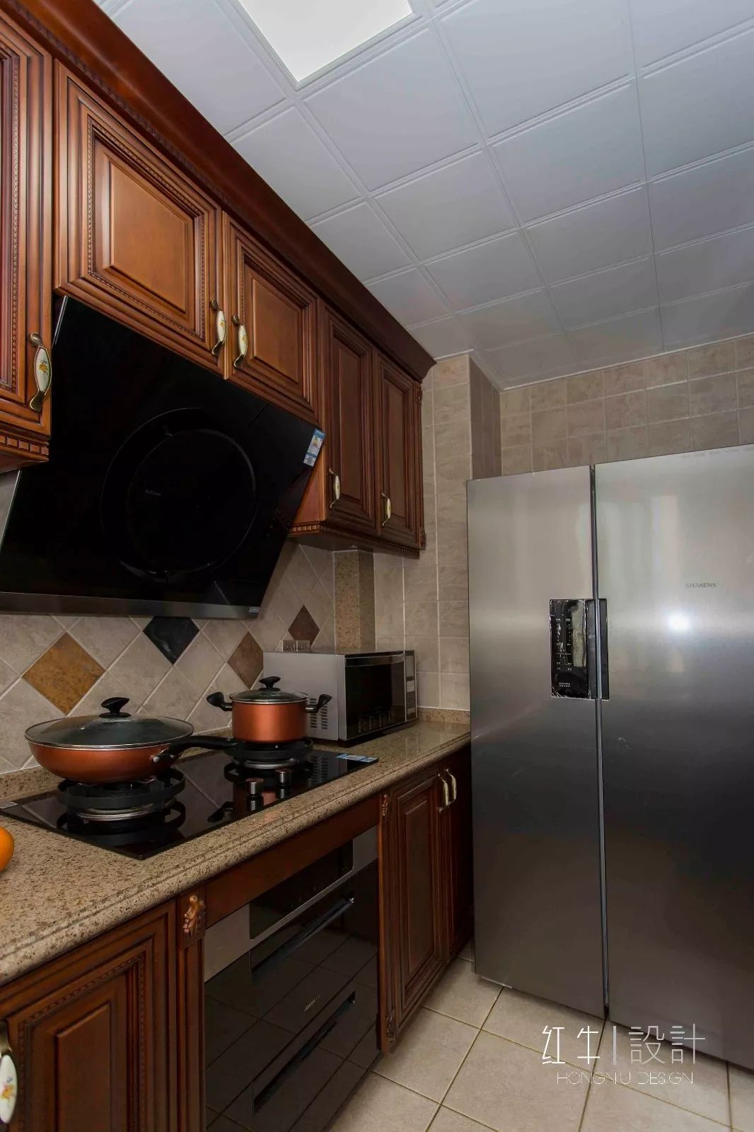 南京旭日愛上城115平米簡美風格裝修 喜歡深色家具的看過來04