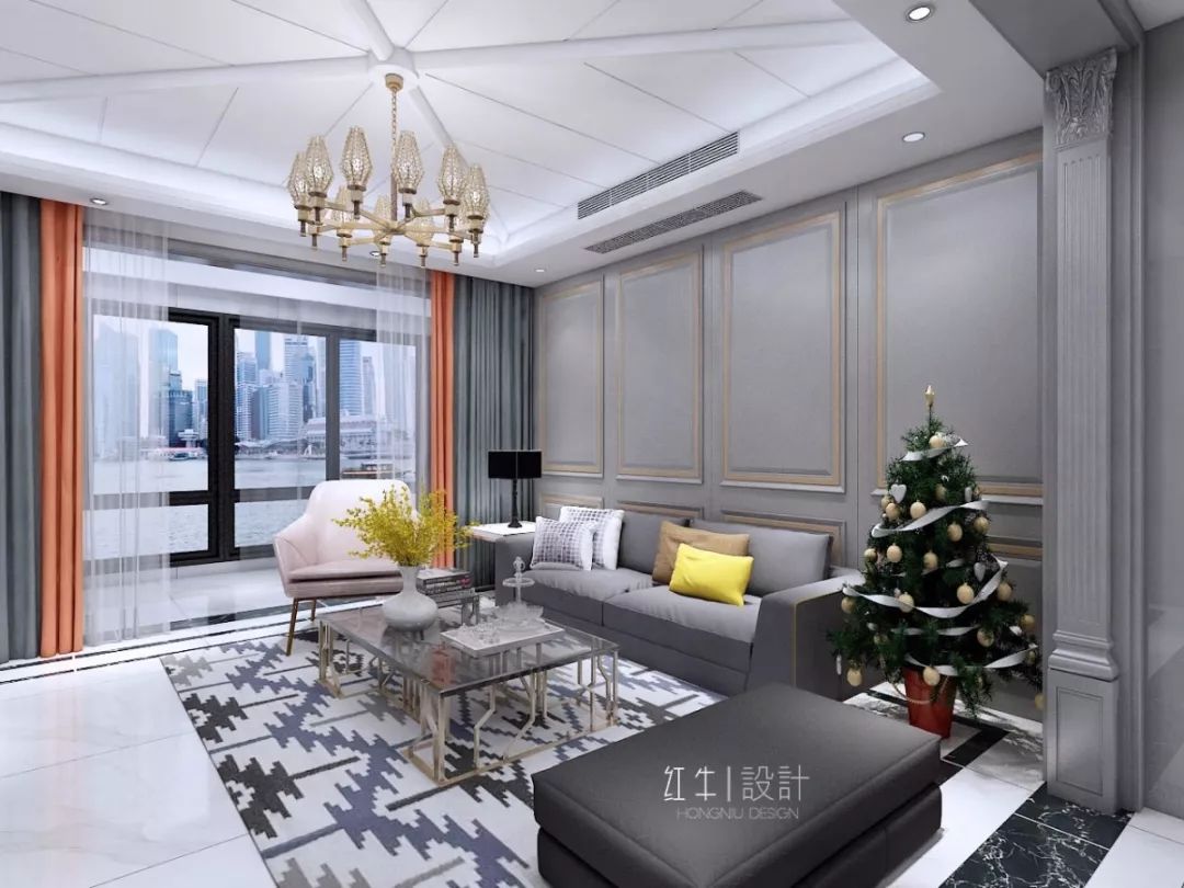 南京紫金未來城140平米簡(jiǎn)約法式風(fēng)格裝修 古典和現(xiàn)代的結(jié)合02