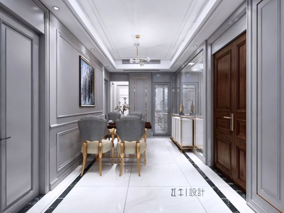 南京紫金未來城140平米簡(jiǎn)約法式風(fēng)格裝修 古典和現(xiàn)代的結(jié)合03