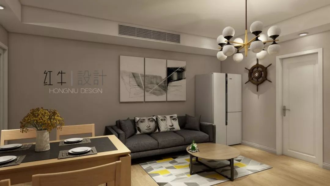 南京云南路西橋花苑79平米現(xiàn)代簡約風(fēng)格裝修 溫馨浪漫03客餐廳