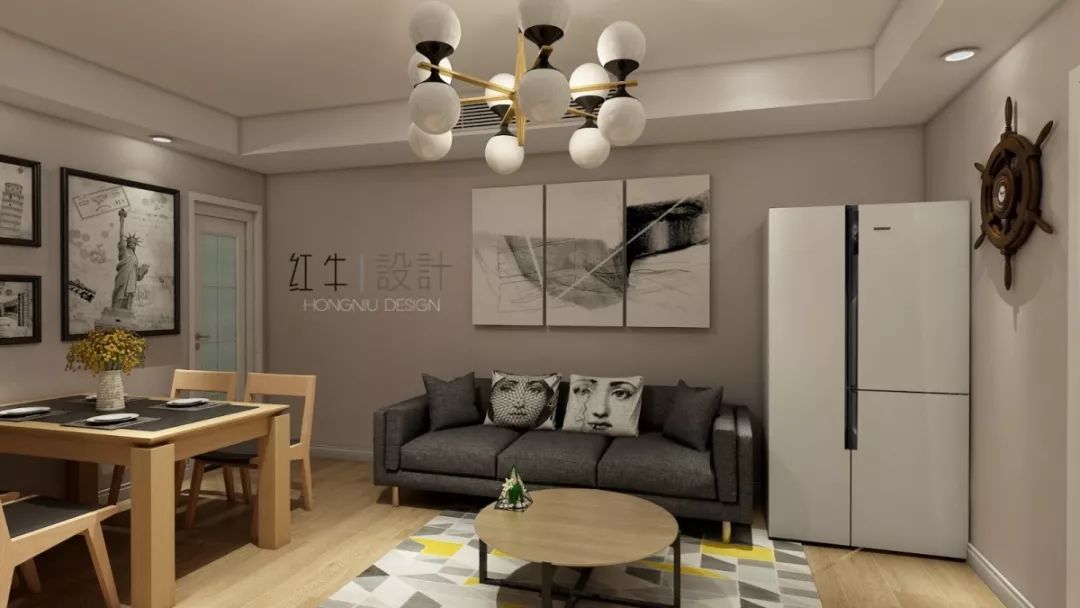 南京云南路西橋花苑79平米現(xiàn)代簡約風(fēng)格裝修 溫馨浪漫04客餐廳