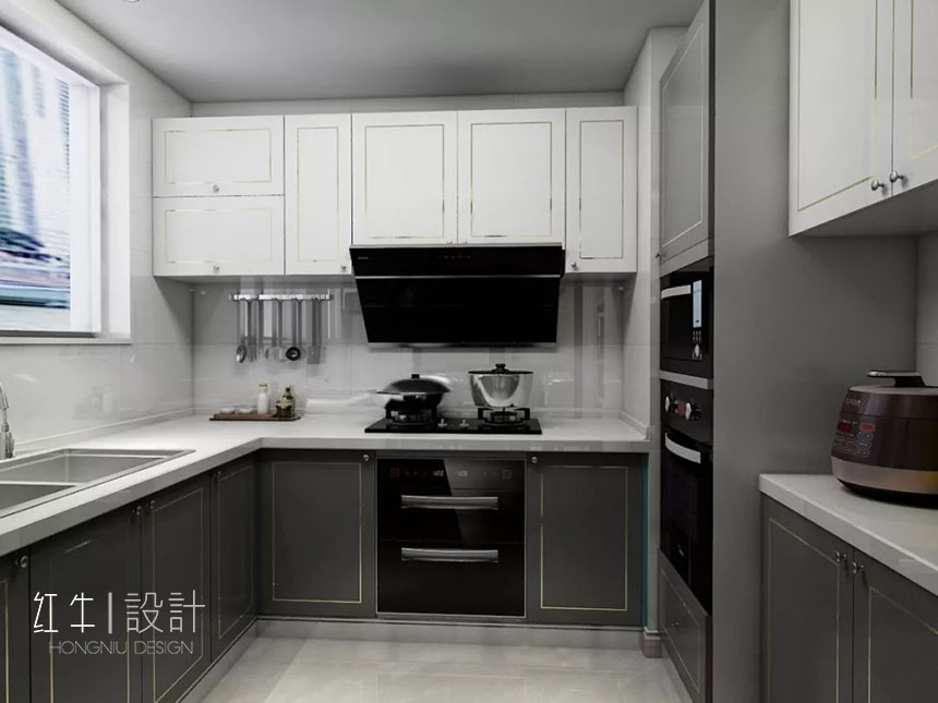 南京保利國(guó)際社區(qū)142平米現(xiàn)代簡(jiǎn)約風(fēng)格裝修05廚房_水印