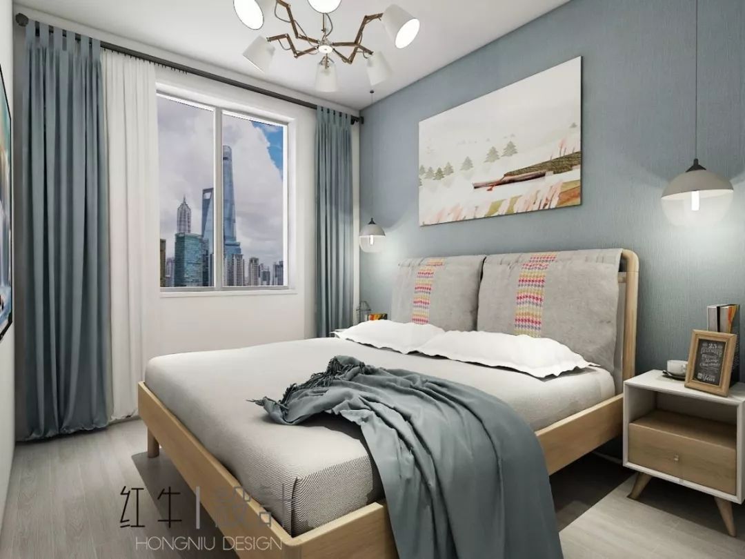 南京老房翻新--“能住”與“好住”之間，就差這點(diǎn)改變！15改造后_次臥室