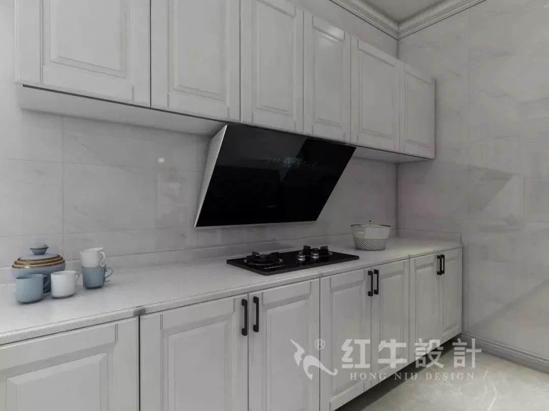 南京老房翻新--即便少掉一個衛(wèi)生間，也要單獨的衣帽間！14仇美蓉_康盛花園115㎡輕奢風格裝修效果圖_廚房