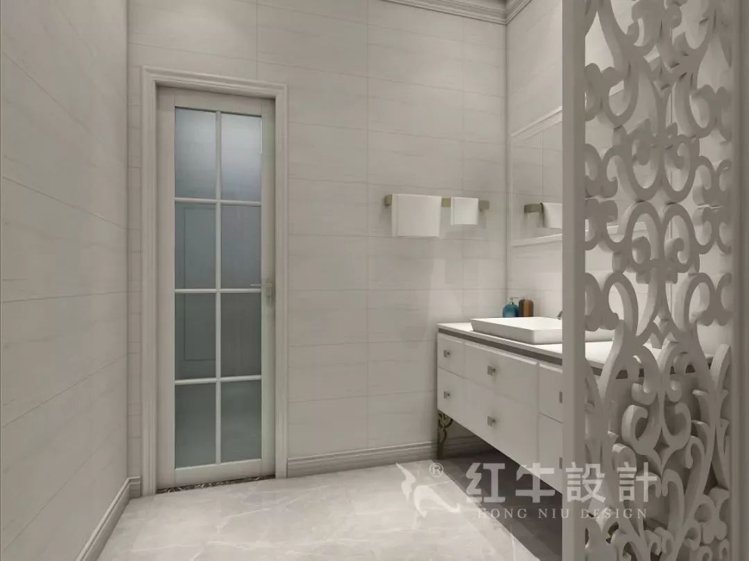 南京老房翻新--即便少掉一個衛(wèi)生間，也要單獨的衣帽間！18仇美蓉_康盛花園115㎡輕奢風格裝修效果圖_衛(wèi)生間