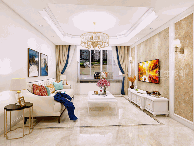 南京恒山花苑106㎡簡歐風格--靜享優(yōu)雅生活01設計師：朱彥