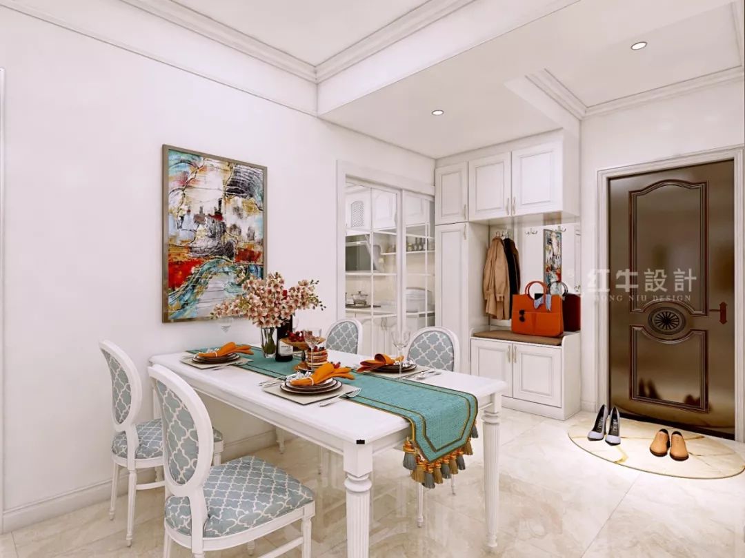 南京恒山花苑106㎡簡歐風格--靜享優(yōu)雅生活08餐廳