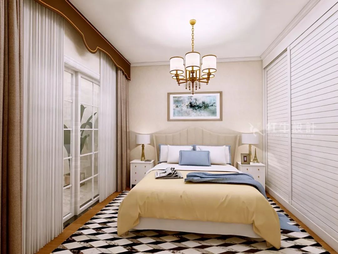 南京恒山花苑106㎡簡歐風格--靜享優(yōu)雅生活09臥室