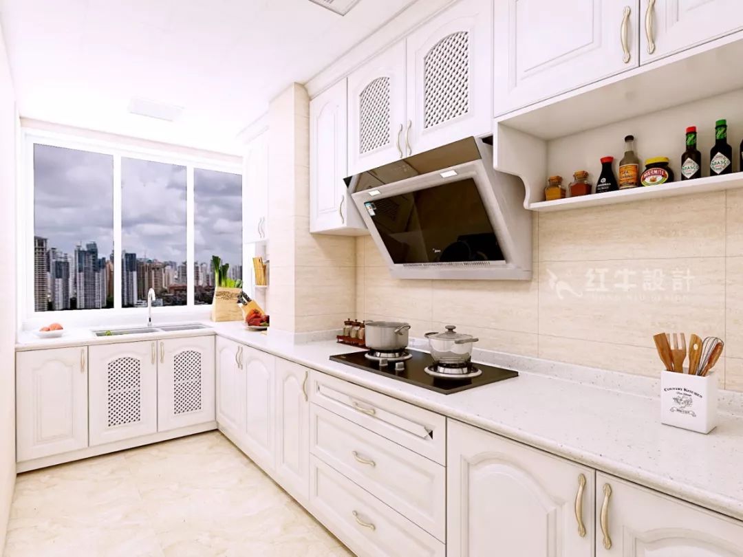 南京恒山花苑106㎡簡歐風格--靜享優(yōu)雅生活13廚房