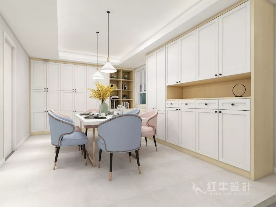 南京萬(wàn)達(dá)茂99㎡北歐風(fēng)格--摒棄繁瑣的裝飾，打造簡(jiǎn)潔明亮的家居空間！05餐廳