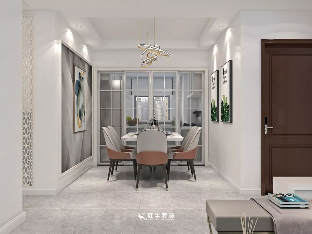 南京商苑新村120㎡現(xiàn)代簡約--深淺有致的色彩搭配03餐廳設(shè)計+logo