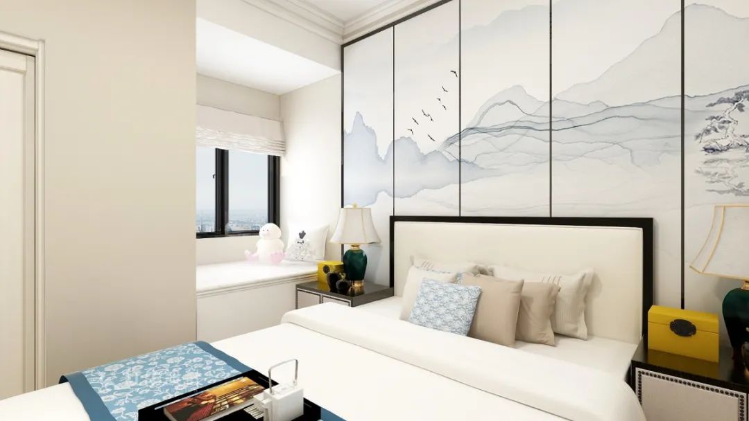 魏明花_明發(fā)財富中心63㎡新中式風(fēng)格--小戶型大利用05主臥