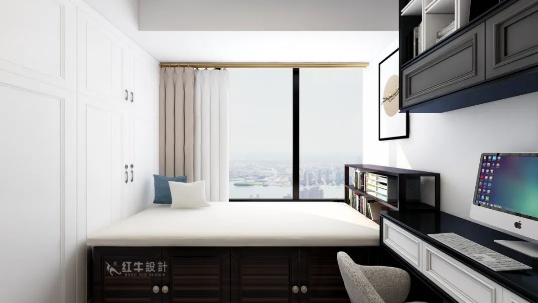 魏明花_明發(fā)財富中心63㎡新中式風(fēng)格--小戶型大利用06書房