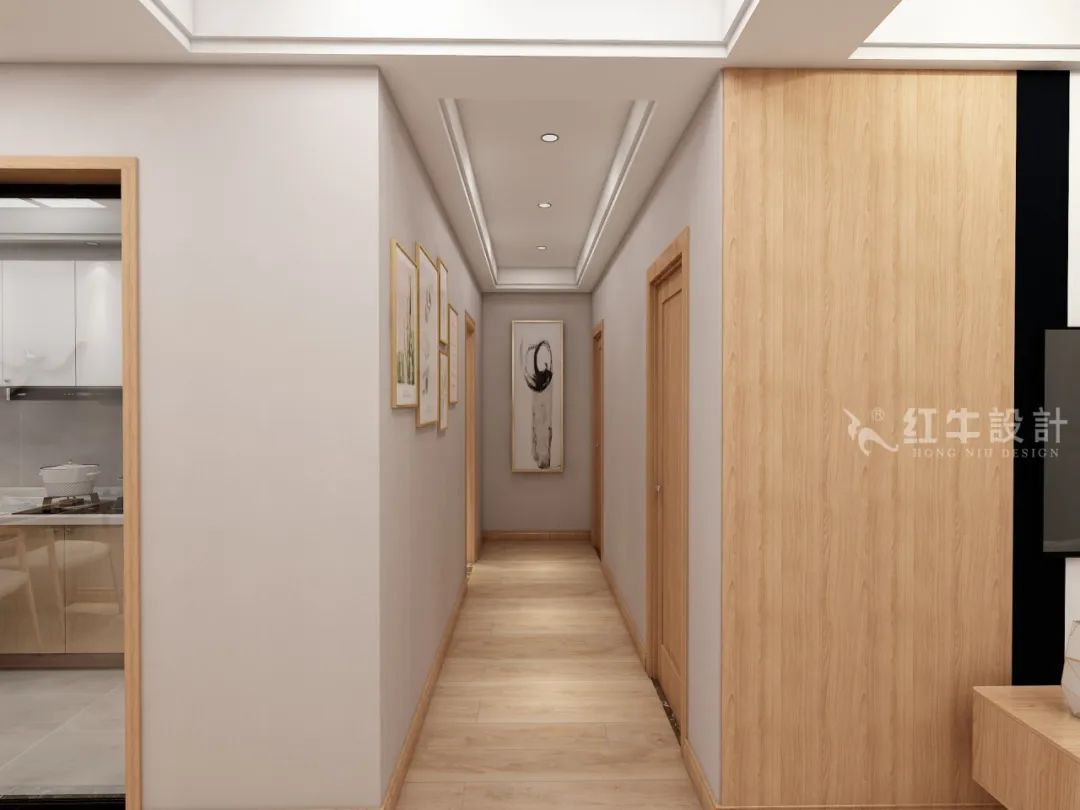 劉曉芳_紅牛設(shè)計(jì)--電建洺悅府89㎡日式風(fēng)格08效果圖欣賞_過道