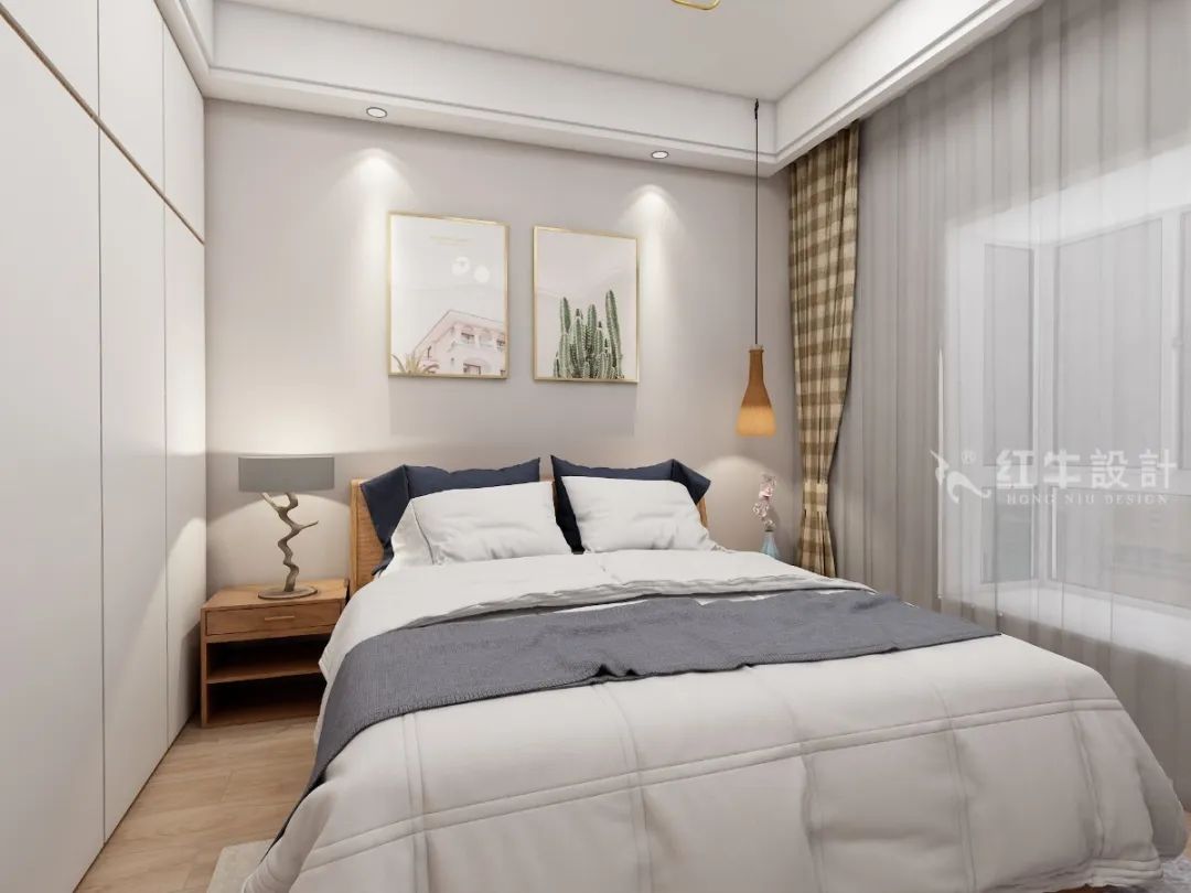 劉曉芳_紅牛設(shè)計(jì)--電建洺悅府89㎡日式風(fēng)格09效果圖欣賞_主臥