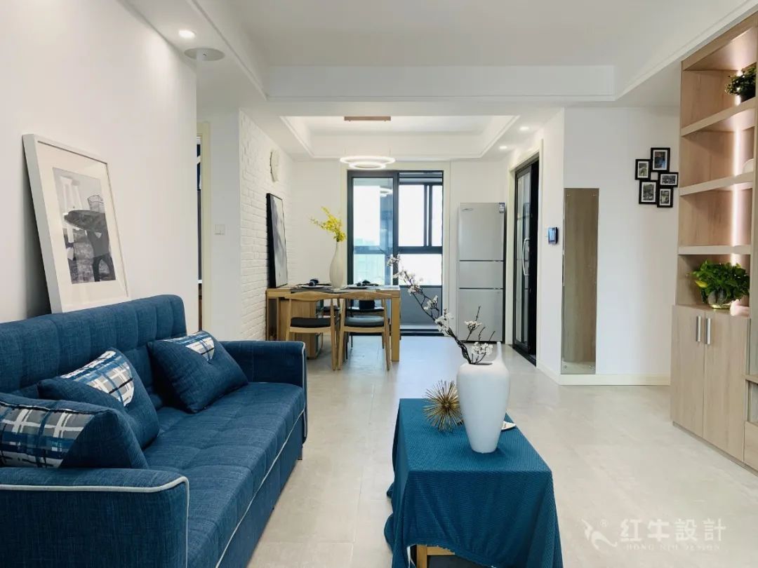 孟憲濤_保利國(guó)際社區(qū)115㎡現(xiàn)代北歐--簡(jiǎn)潔明亮之家，一人獨(dú)居太愜意！05實(shí)景效果_客餐廳