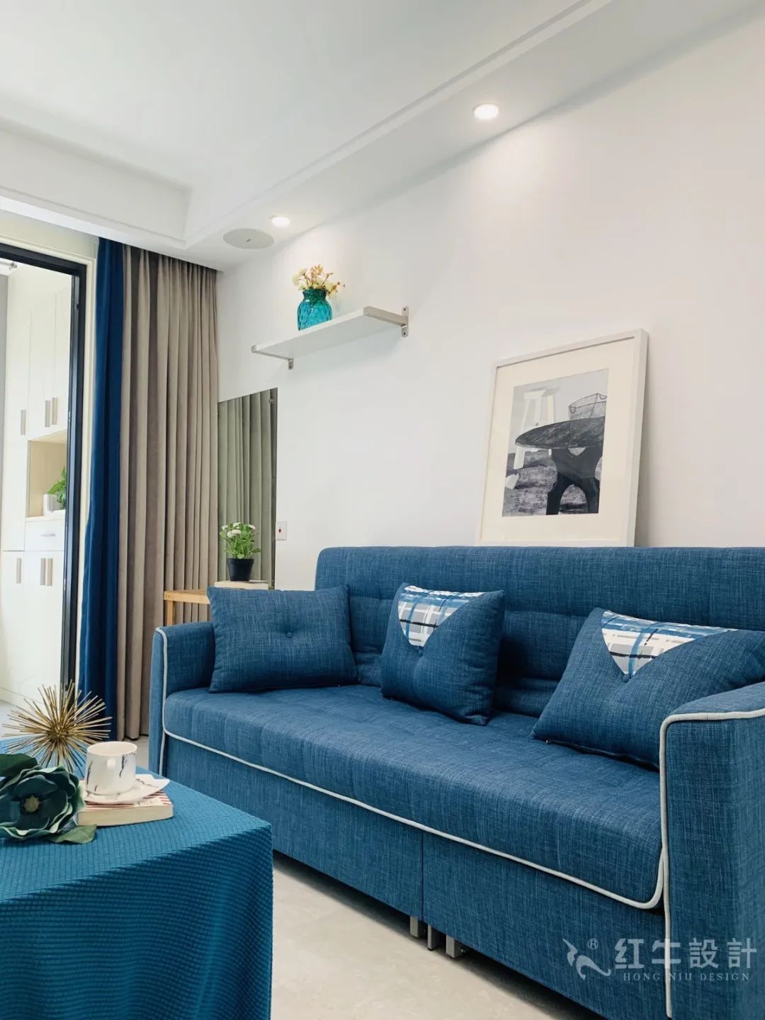 孟憲濤_保利國(guó)際社區(qū)115㎡現(xiàn)代北歐--簡(jiǎn)潔明亮之家，一人獨(dú)居太愜意！07實(shí)景效果_客廳