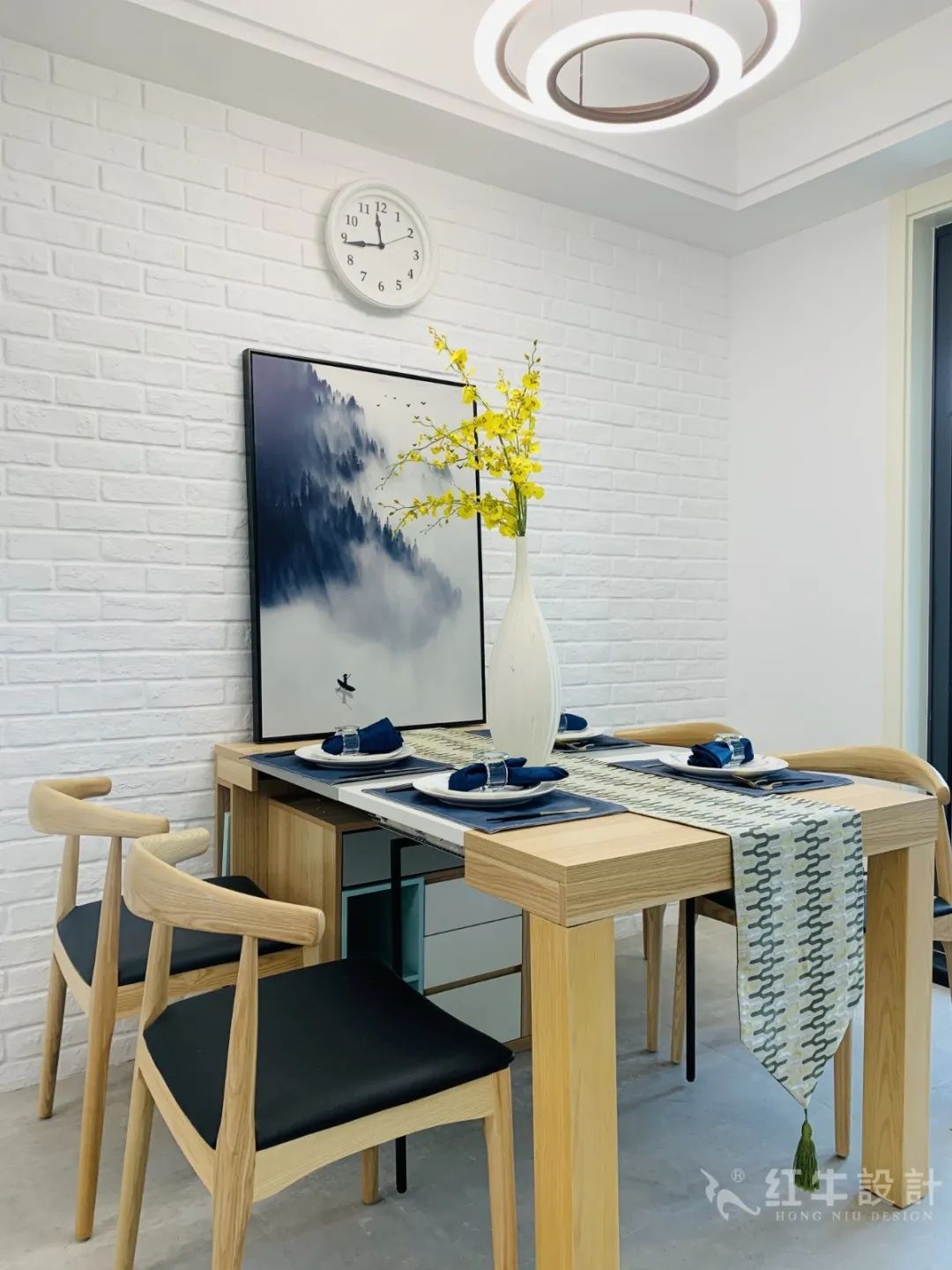 孟憲濤_保利國(guó)際社區(qū)115㎡現(xiàn)代北歐--簡(jiǎn)潔明亮之家，一人獨(dú)居太愜意！11實(shí)景效果_餐廳