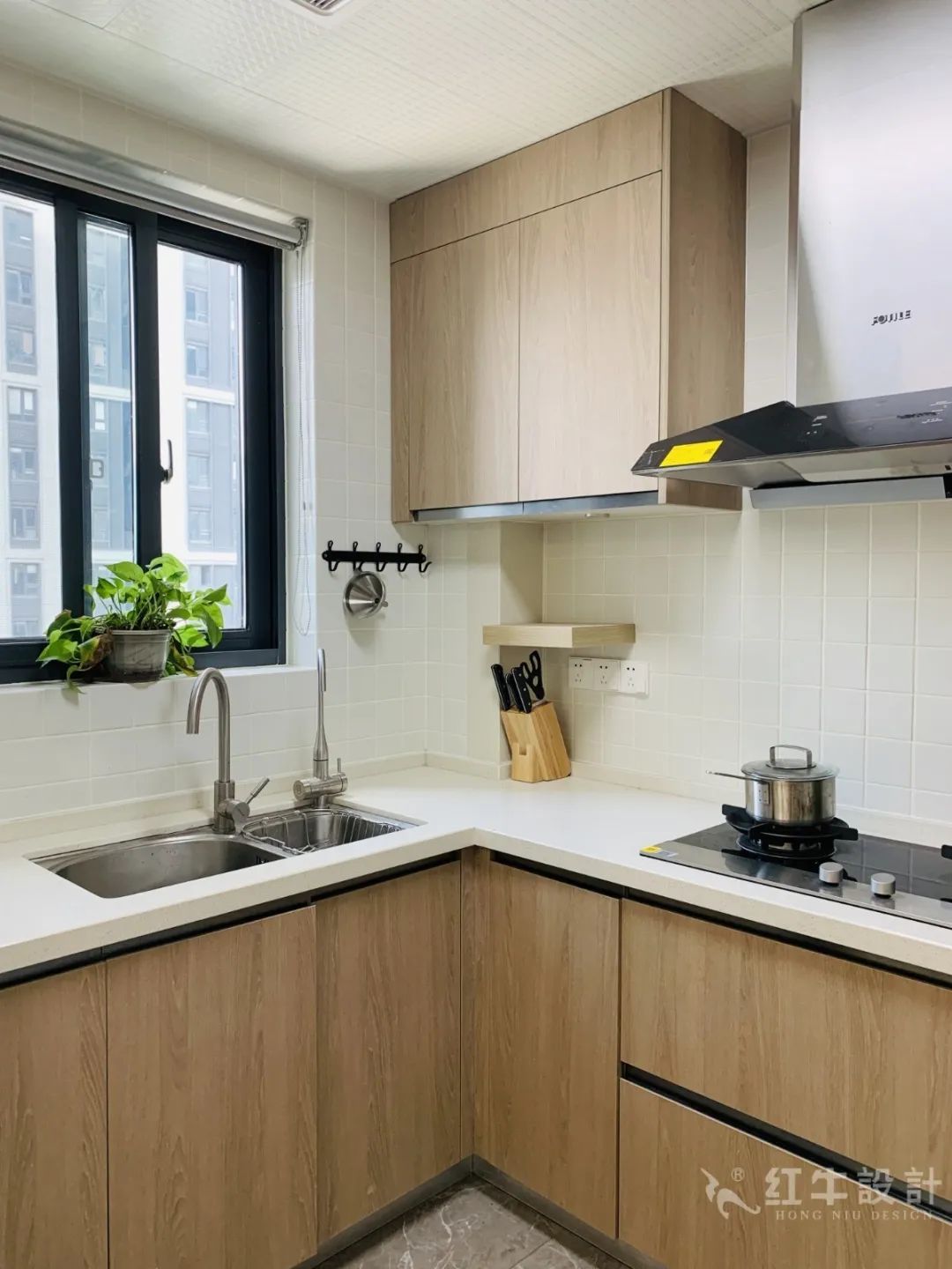 孟憲濤_保利國(guó)際社區(qū)115㎡現(xiàn)代北歐--簡(jiǎn)潔明亮之家，一人獨(dú)居太愜意！12實(shí)景效果_廚房