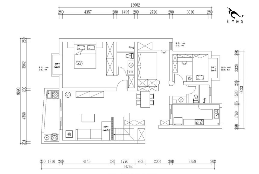 魏利利_逸景園2-102-130㎡-現代風格_平面布置圖860x580