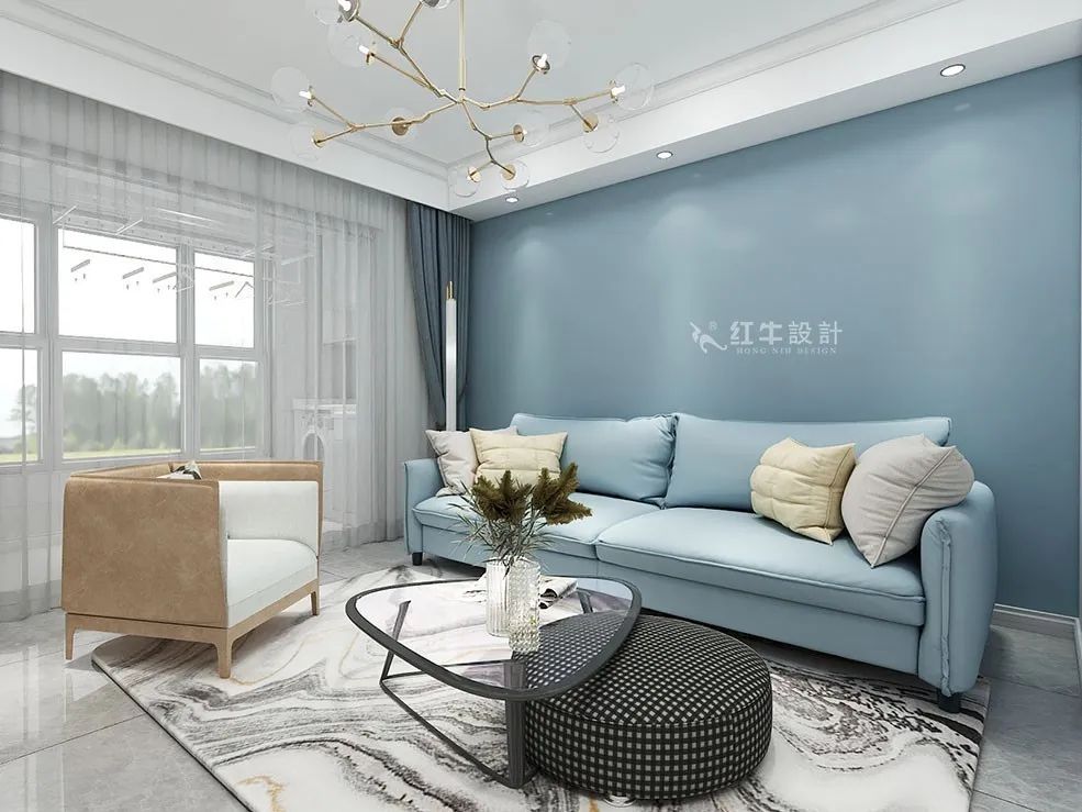 朱明琪_禧和苑89㎡北歐風(fēng)格--經(jīng)典小三房設(shè)計(jì)05客廳設(shè)計(jì)