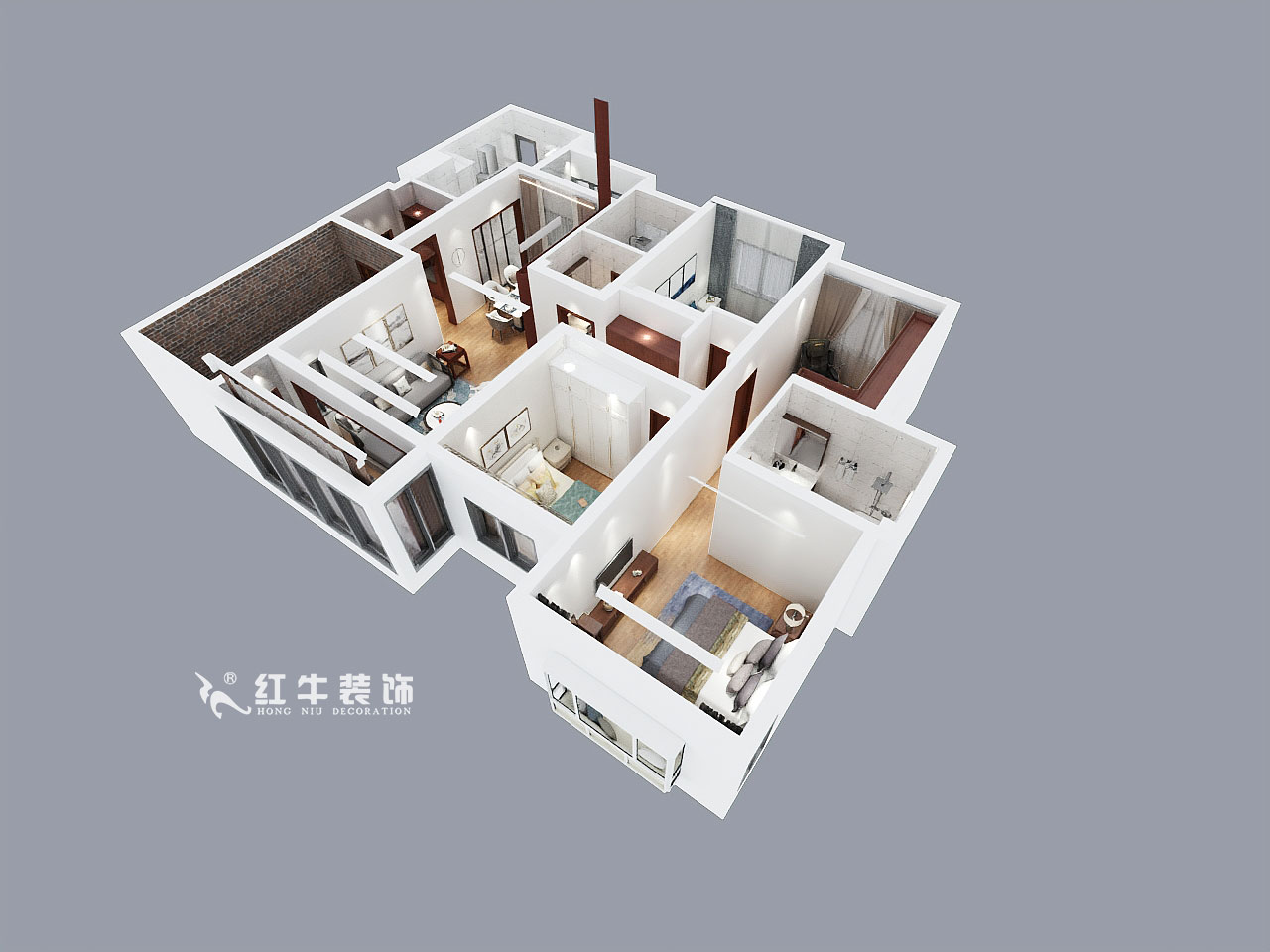 郭志成_鐘鼎山莊17-501-150㎡-新中式風(fēng)格_鳥(niǎo)瞰圖+logo