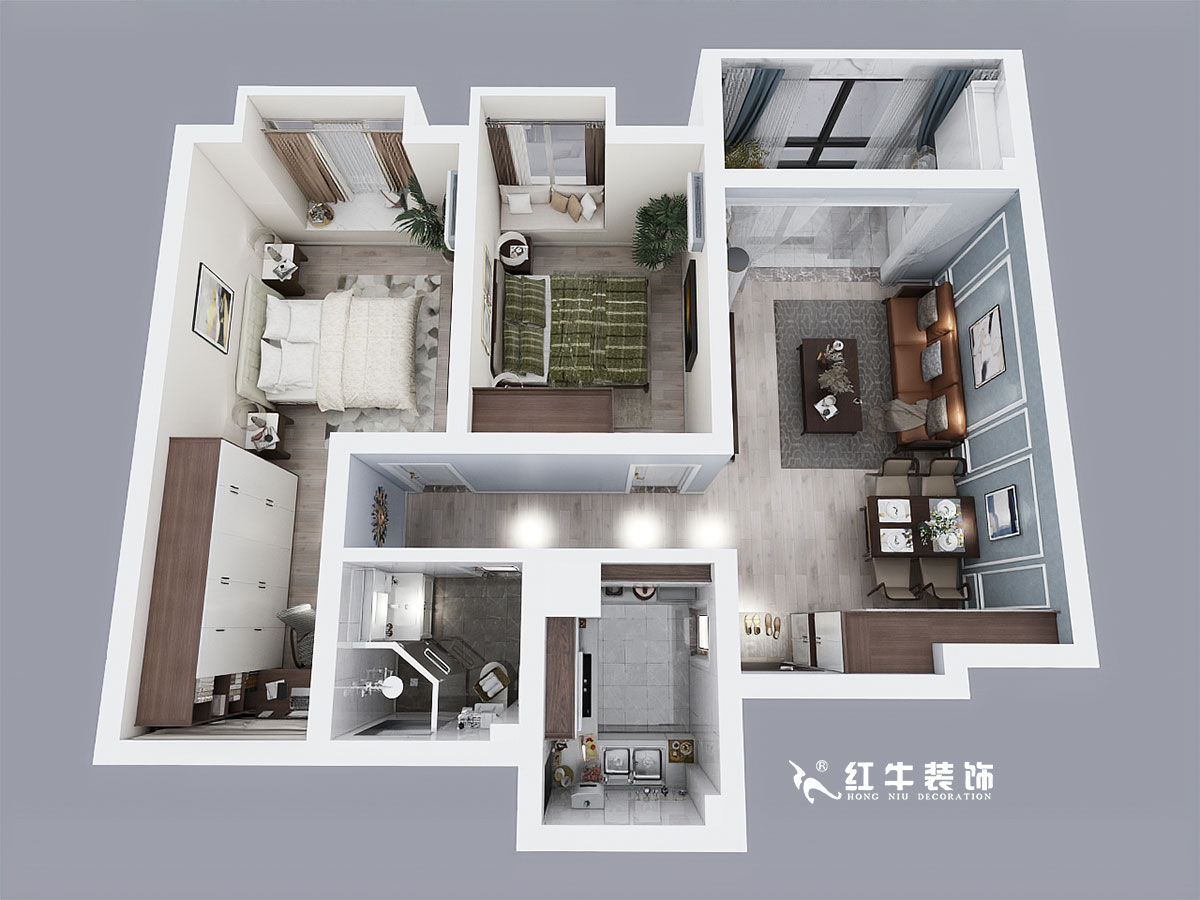 劉小勇_仙林悅城7-2403-89㎡-現(xiàn)代簡約風(fēng)格_2室1衛(wèi)_成品家¥11