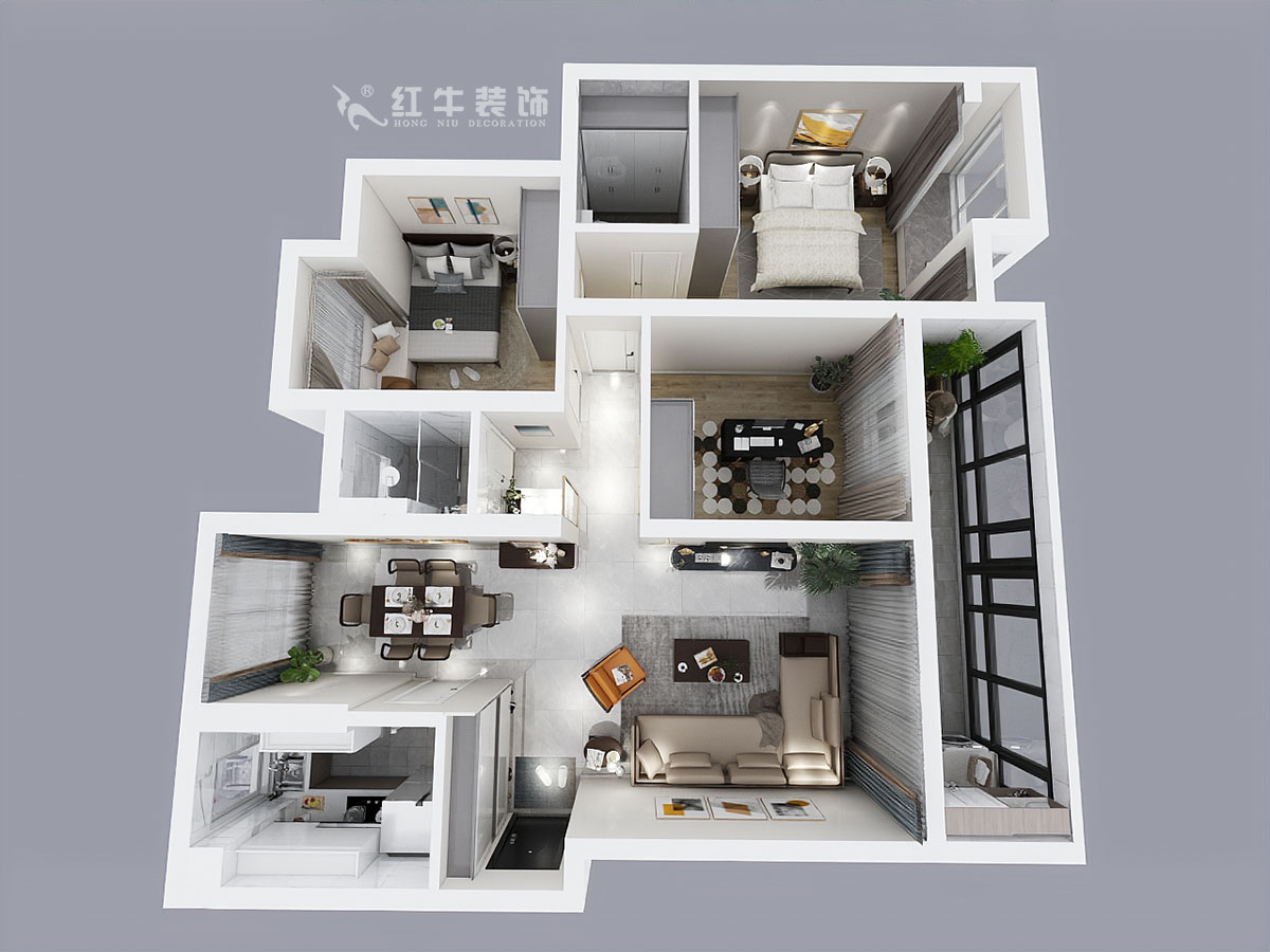 吳波_萊蒙水榭陽光10-1-901-107㎡-現(xiàn)代輕奢風(fēng)格_3室2廳2衛(wèi)(老房裝修)_成品家¥168676_全包16