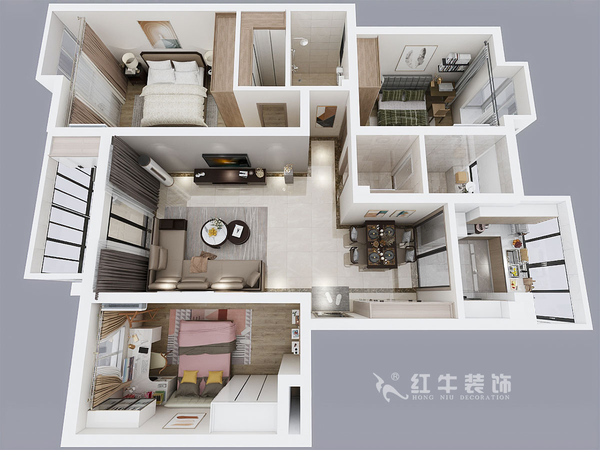 郭志成_宏圖上水園25-1104-130㎡-現(xiàn)代簡約風格_3室2廳2衛(wèi)(老房裝修)_定制家¥134817