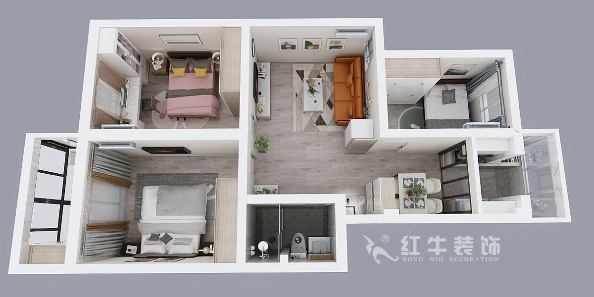 劉萍萍_寧西公寓2-404-90㎡-現(xiàn)代風(fēng)格_3室2廳1衛(wèi)(老房裝修)_成品家¥108140_全包10