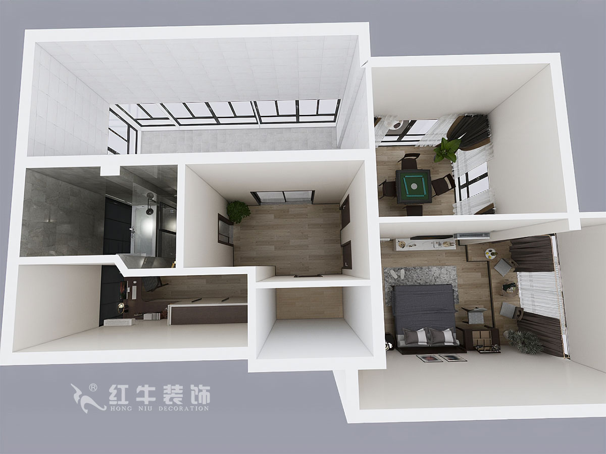 郭志成_墨香山莊25-1101-197㎡-輕奢簡美風格_5室3廳2衛(wèi)(老房裝修)_定制家¥260180_全包26萬00_08鳥瞰圖2樓