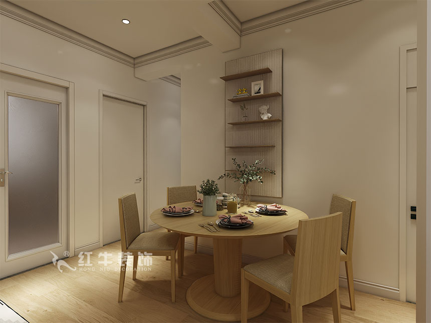 魏利利_津橋華府82㎡現(xiàn)代簡(jiǎn)約｜顛覆傳統(tǒng)客廳，即是休閑書(shū)吧又是影院07餐廳