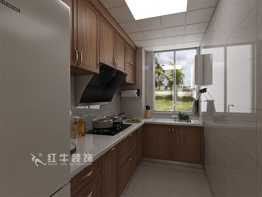 魏利利_津橋華府82㎡現(xiàn)代簡(jiǎn)約｜顛覆傳統(tǒng)客廳，即是休閑書(shū)吧又是影院08廚房間