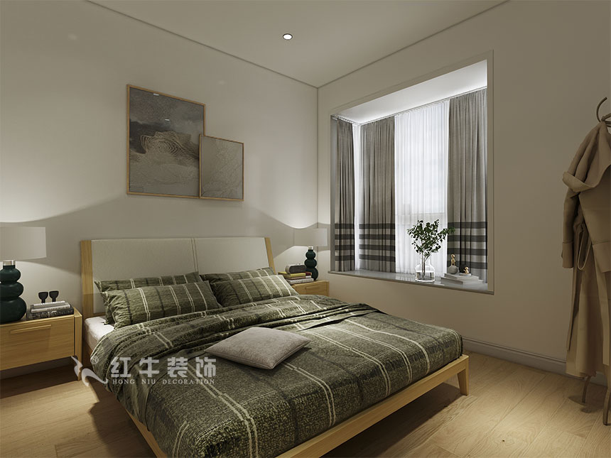 魏利利_津橋華府82㎡現(xiàn)代簡(jiǎn)約｜顛覆傳統(tǒng)客廳，即是休閑書(shū)吧又是影院09主臥