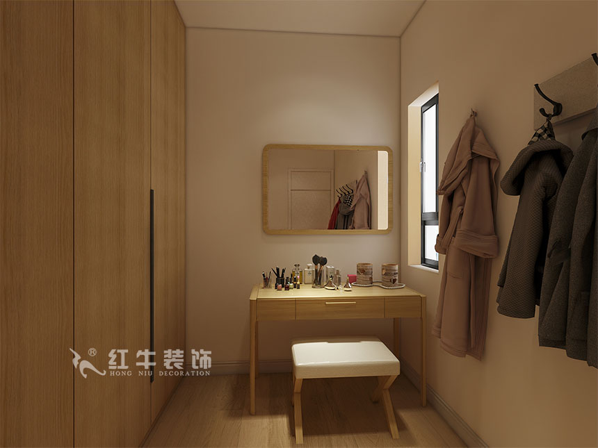 魏利利_津橋華府82㎡現(xiàn)代簡(jiǎn)約｜顛覆傳統(tǒng)客廳，即是休閑書(shū)吧又是影院11衣帽間