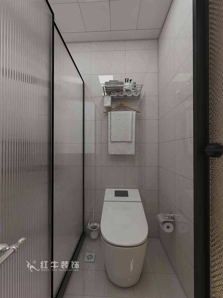 魏利利_津橋華府82㎡現(xiàn)代簡(jiǎn)約｜顛覆傳統(tǒng)客廳，即是休閑書(shū)吧又是影院12衛(wèi)生間