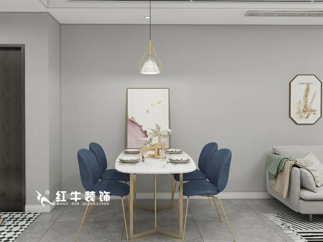 劉萍萍_仙龍灣山莊90㎡輕奢風(fēng)格｜加入一點(diǎn)金屬線條，這個(gè)家高級(jí)又溫柔！04