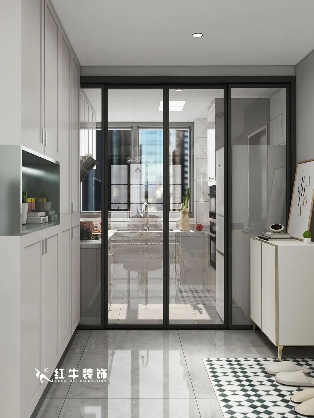 劉萍萍_仙龍灣山莊90㎡輕奢風(fēng)格｜加入一點(diǎn)金屬線條，這個(gè)家高級(jí)又溫柔！06