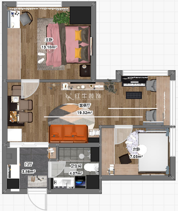吳波_紫鑫國際公寓1210-55㎡-現(xiàn)代風(fēng)格_2室1廳1衛(wèi)(舊房裝修)_定制家¥71000_全包7