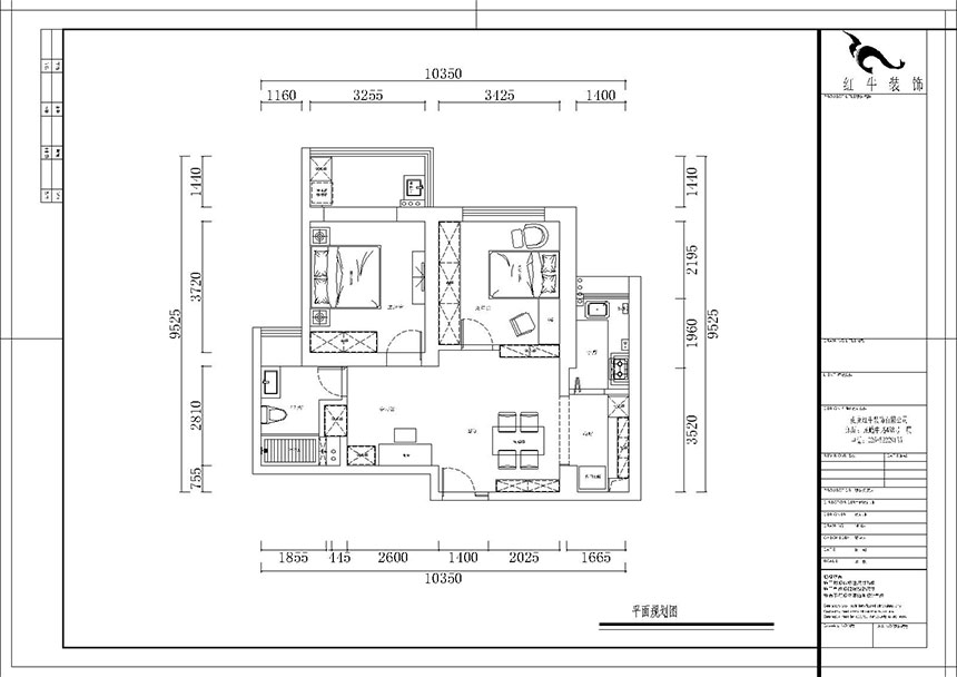 熊皓宇|世茂濱江新城3-1-2102-90㎡-現(xiàn)代簡約風(fēng)格|2室2廳1衛(wèi)|老房翻新|成品家¥148100|全包12萬|00_02平面布置圖