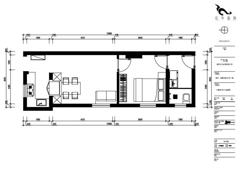 朱明琪|文昌宮6-101-45㎡-現(xiàn)代簡(jiǎn)約風(fēng)格|1室1廳1衛(wèi)|老房裝修|定制家¥84206|全包9萬|00_02平面布置圖