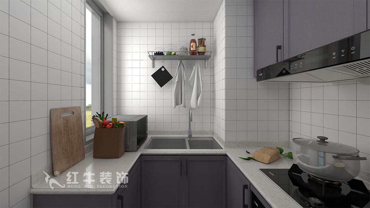 朱明琪|御道嘉庭8-110-82㎡-現(xiàn)代簡約風格|2室2廳1衛(wèi)|新房裝修|定制家¥123516|全包12萬|03廚房