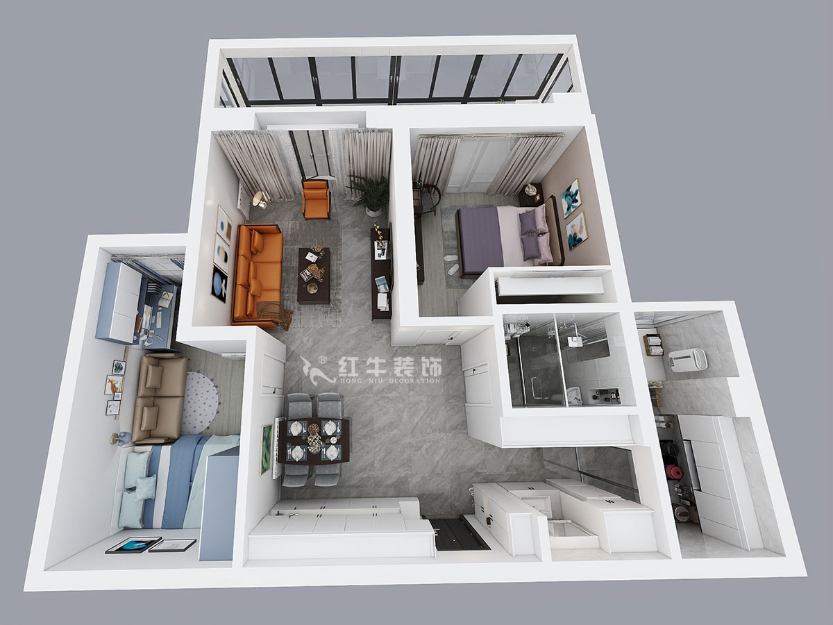 仇美蓉|世茂外灘新城12-2-1702-97㎡-簡(jiǎn)約風(fēng)格|2室2廳1衛(wèi)|二手房裝修|定制家¥120000|全包12萬(wàn)|00_04鳥(niǎo)瞰圖