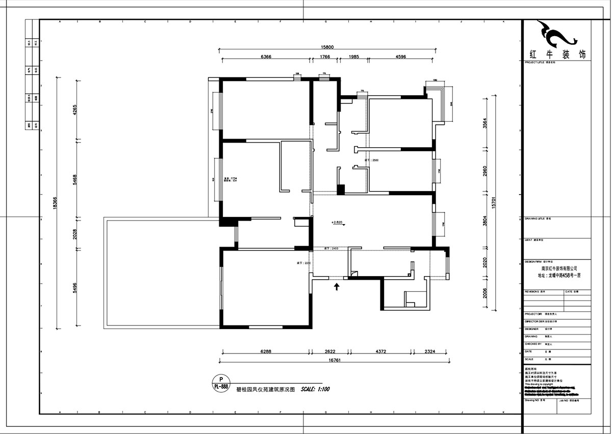 魏明花|碧桂園鳳雅苑9-1004-260㎡-現(xiàn)代簡(jiǎn)約風(fēng)格|4室3廳3衛(wèi)|毛坯房裝修|定制家¥368533|全包36萬|00_01建筑原況圖