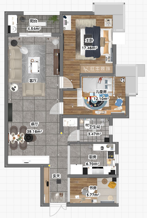 魏明花|翠屏國(guó)際廣場(chǎng)苑10-2-608-100㎡-現(xiàn)代簡(jiǎn)約風(fēng)格|3室2廳2衛(wèi)|二手房裝修|定制家¥127500|全包12