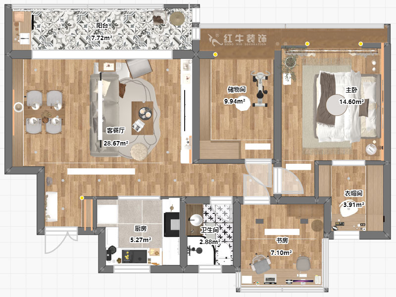 劉萍萍|招商語(yǔ)山苑5-1-602-98㎡-日式風(fēng)格|3室2廳1衛(wèi)|老房裝修|定制家¥110000|全包13