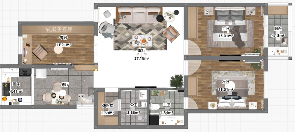 劉小勇|黃埔花園12-503-120㎡-現(xiàn)代風(fēng)格|3室2廳2衛(wèi)|老房裝修|定制家¥145000|全包14
