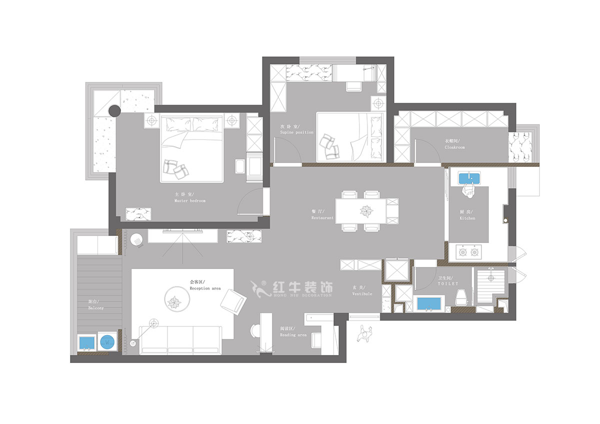 【實(shí)景案例】蔣琛|萬(wàn)達(dá)茂-96㎡-日式風(fēng)格|2室1廳1衛(wèi)|新房裝修|定制家|全包14萬(wàn)|00平面圖